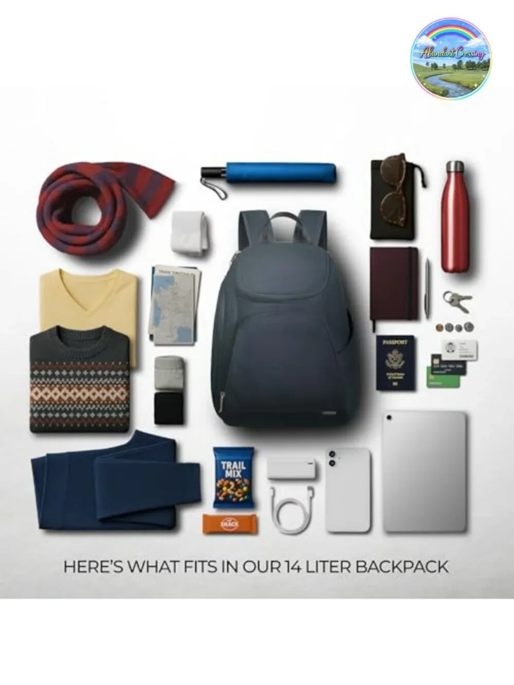 Anti-Theft Backpack with RFID Blocking and Locking Zippers